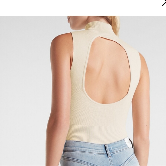 EXPRESS BODY CONTOUR SWEATER BODYSUIT - Picture 1 of 10